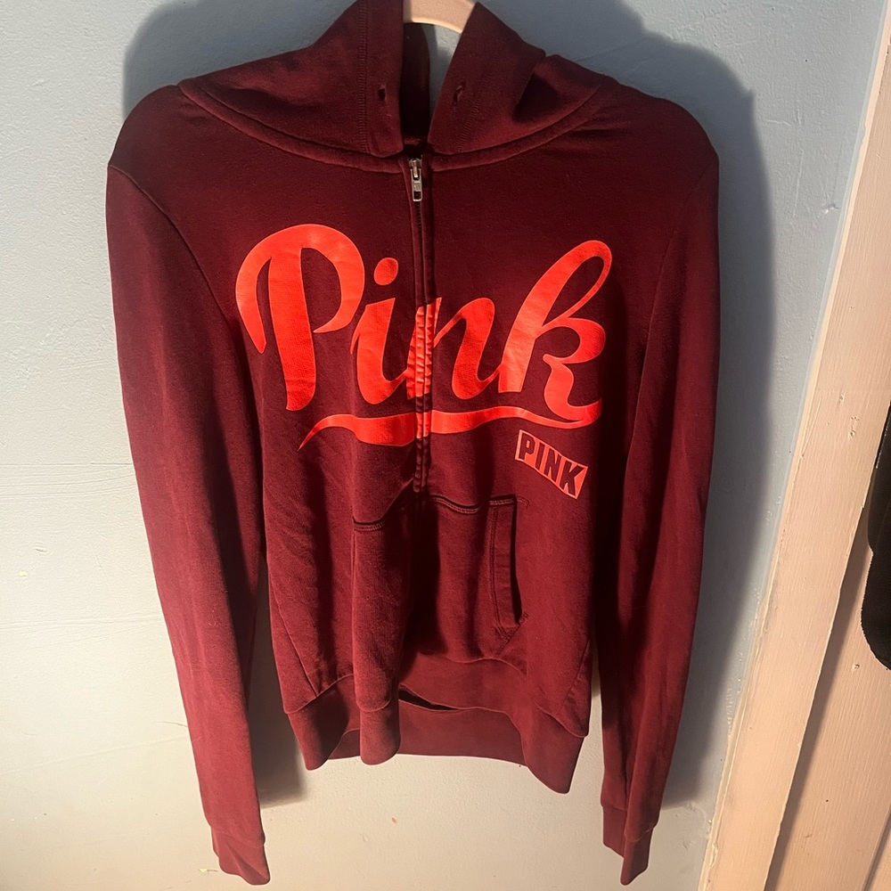 Vintage pink VS sweatshirt w’ hood